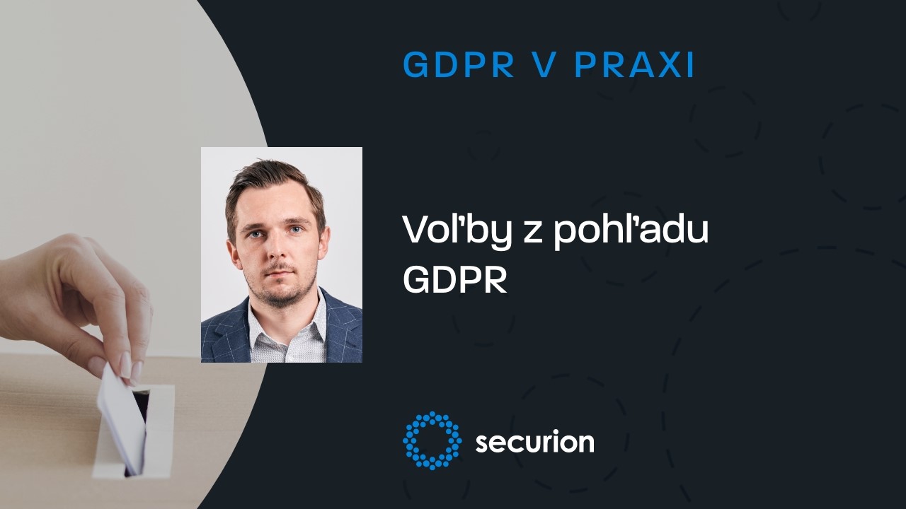 Voľby z pohľadu GDPR